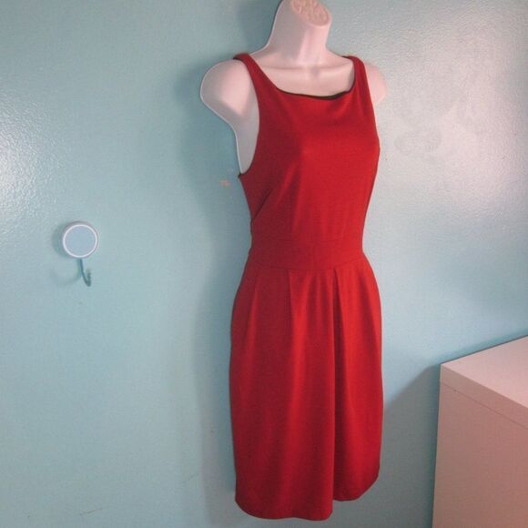 Eva Franco Womens Size 4 Red Knee Length Pullover Tank Dress - Picture 3 of 10
